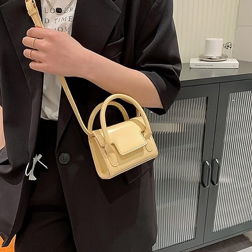 Howkly PU Leather Flap Mini Square Bag