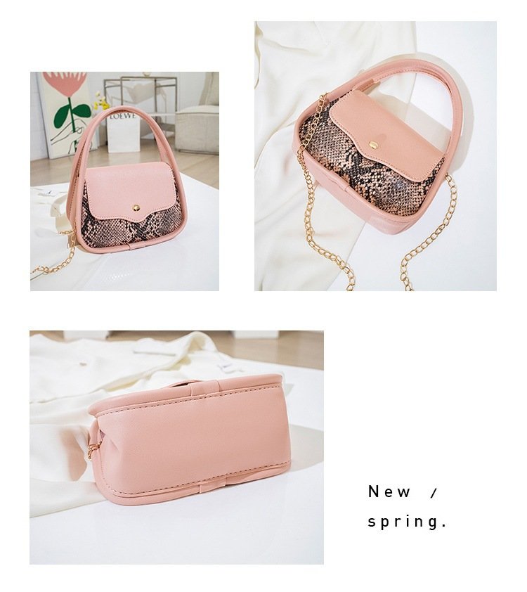 Messenger Bag,Fashion Women Artificial Leather Hasp Snake Pattern Shell Bag Phone Bag Shoulder Bag Messenger Bag Hot Pink Crossbody Bag Yellow One Size