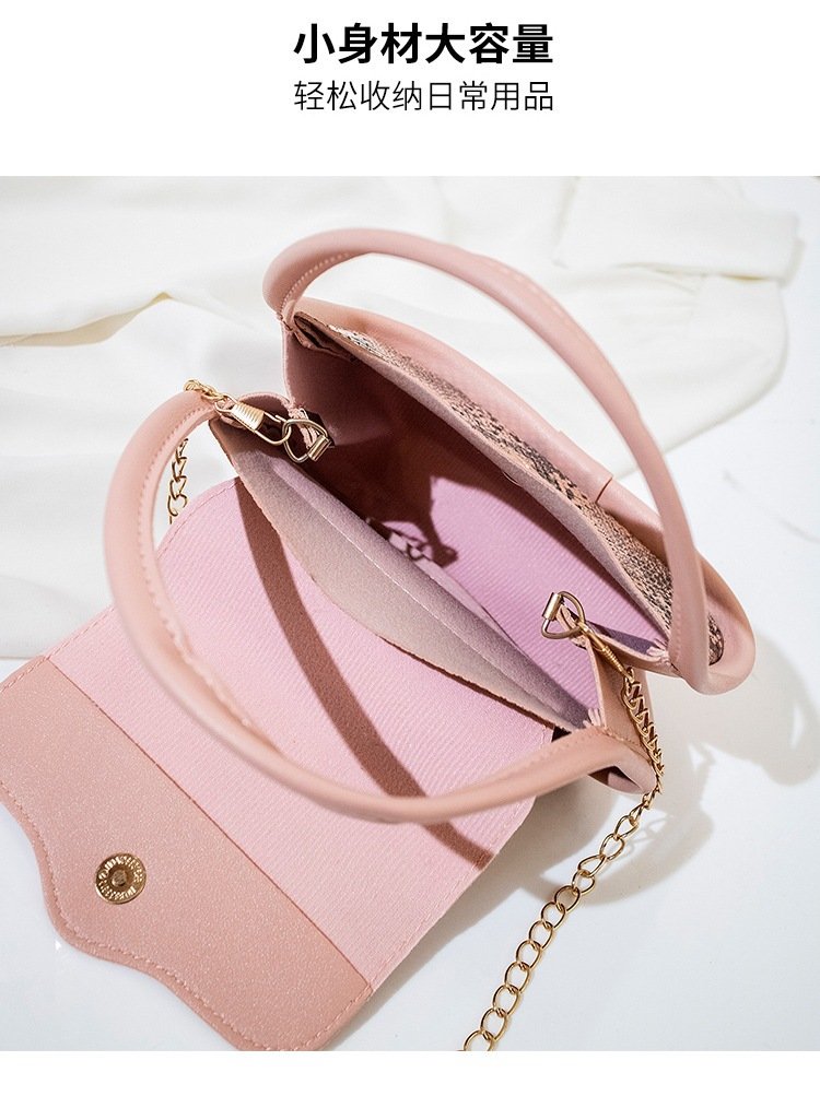 Messenger Bag,Fashion Women Artificial Leather Hasp Snake Pattern Shell Bag Phone Bag Shoulder Bag Messenger Bag Hot Pink Crossbody Bag Yellow One Size