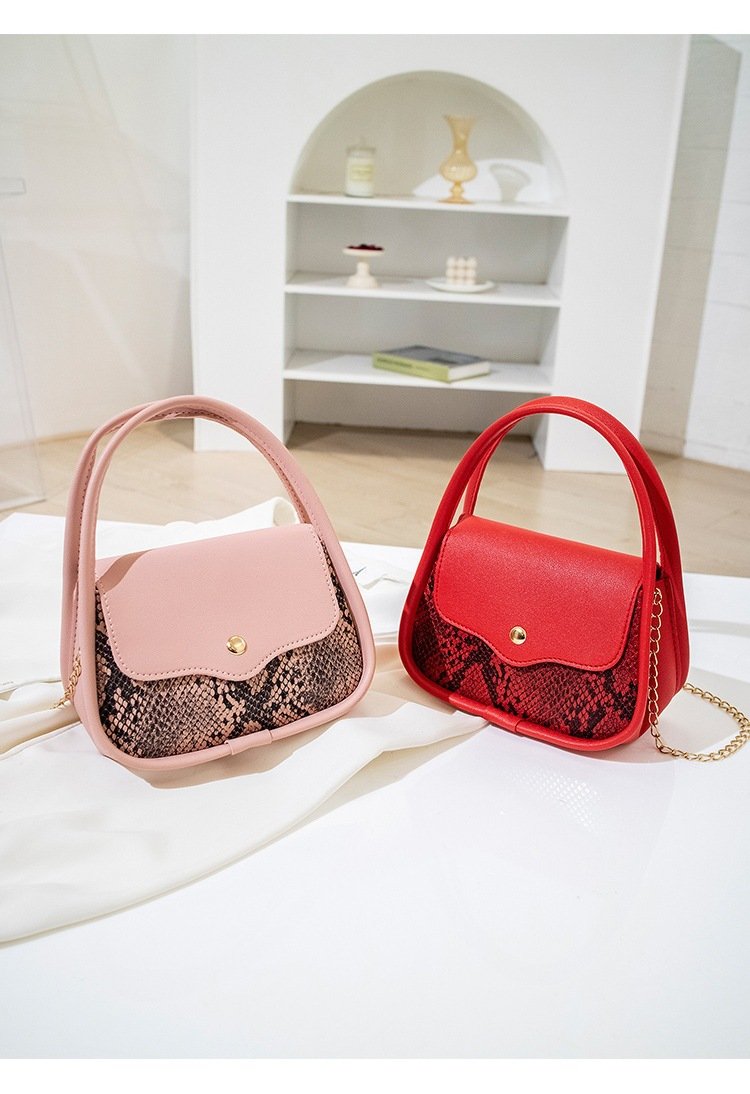 Messenger Bag,Fashion Women Artificial Leather Hasp Snake Pattern Shell Bag Phone Bag Shoulder Bag Messenger Bag Hot Pink Crossbody Bag Yellow One Size