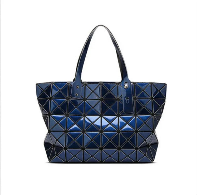 Geometric handbag for Women | Reflective Medium Tote bag | shoulder bag | Large purse for women and Girls