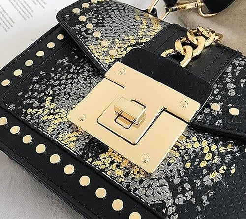 Gradient snake pattern bag women's one shoulder messenger hand-held small square bag