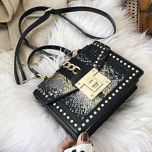 Gradient snake pattern bag women's one shoulder messenger hand-held small square bag