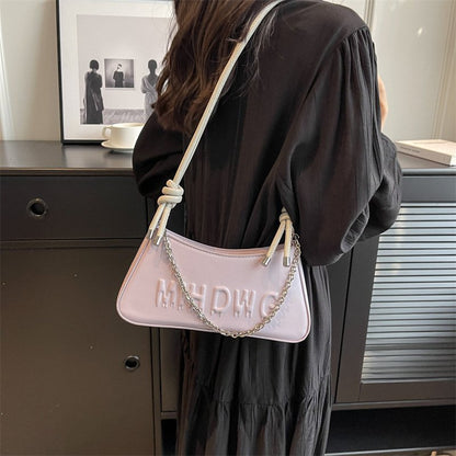 Fashion Baguette Underarm Bag High Sense Bag New Spring and Summer Niche Chain Shoulder Messenger Bag