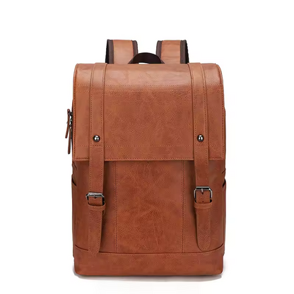 new men's large-capacity PU business slim laptop backpack