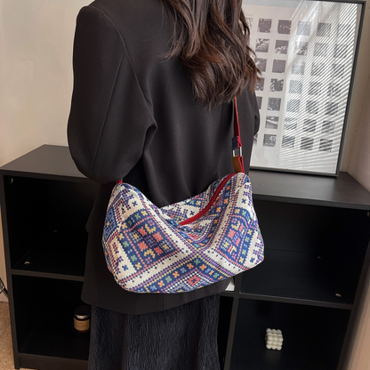 Texture Trendy One-Shoulder Bag