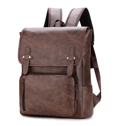 New Versatile Daily Trendy High Capacity Luxury Waterproof Back Pack PU Leather Backpack Bag