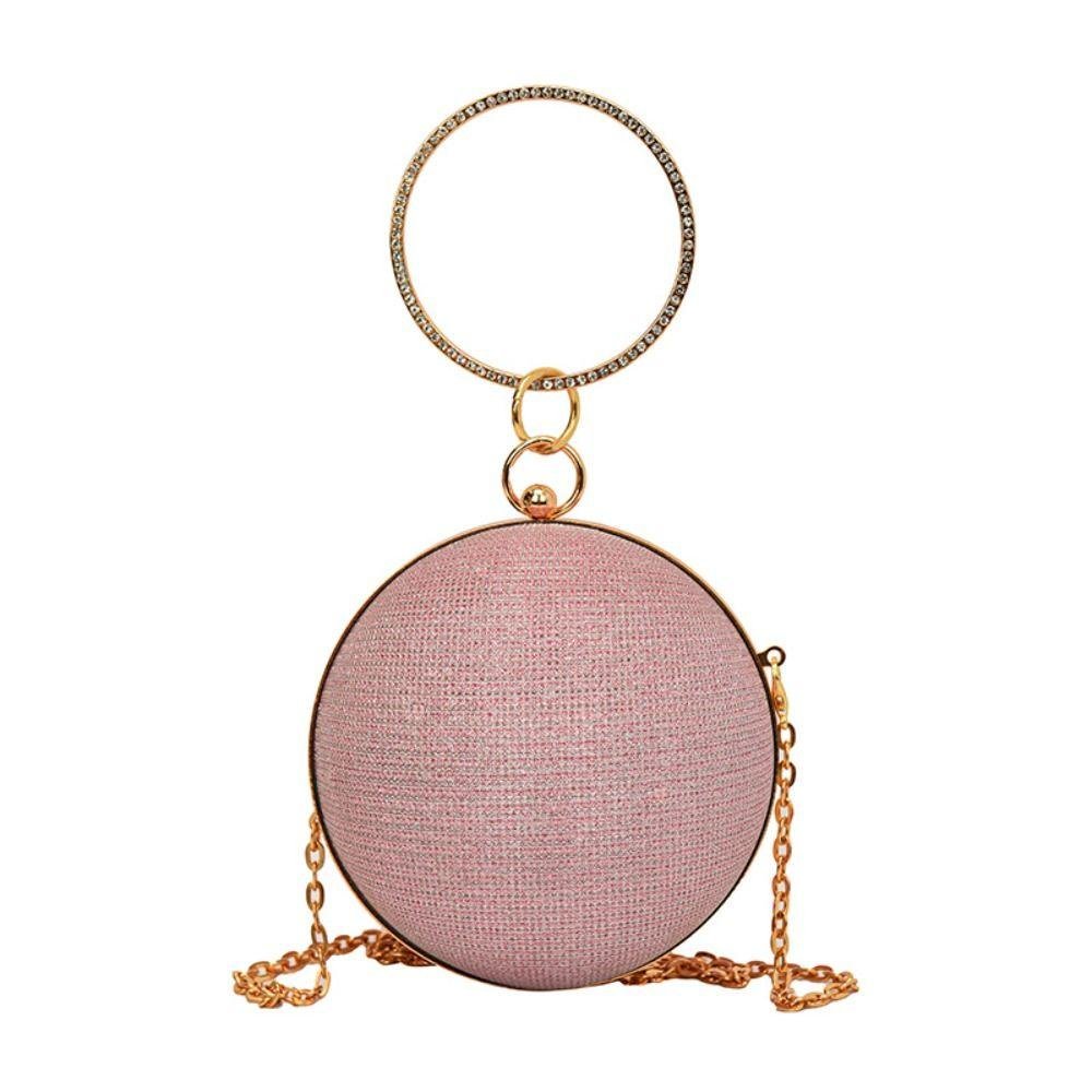 Evening Banquet Bag, Glitter Rhinestone Ball Handbag, Casual Wrist Bag Large Capacity Shoulder Bag Ladies Clutch Bag Party