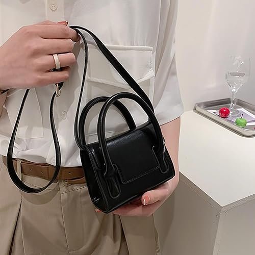 Howkly PU Leather Flap Mini Square Bag