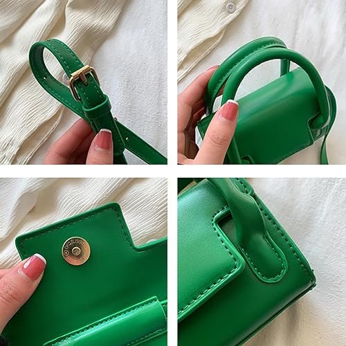 Howkly PU Leather Flap Mini Square Bag