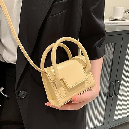 Howkly PU Leather Flap Mini Square Bag