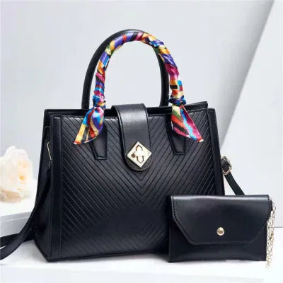 Luxury Fashion Scarf PU Handbag