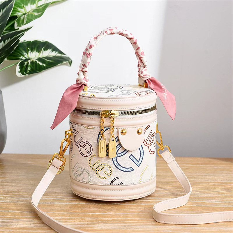 New Foreign Trade Cross-Border Letters Cup Cylinder Bag Handbag Messenger Bag Women's Bag