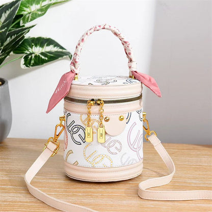 New Foreign Trade Cross-Border Letters Cup Cylinder Bag Handbag Messenger Bag Women's Bag