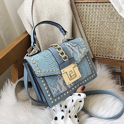 Gradient snake pattern bag women's one shoulder messenger hand-held small square bag