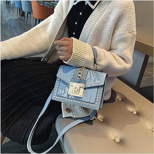 Gradient snake pattern bag women's one shoulder messenger hand-held small square bag