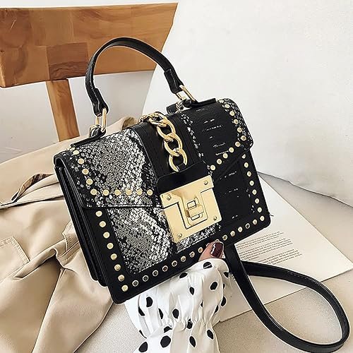 Gradient snake pattern bag women's one shoulder messenger hand-held small square bag